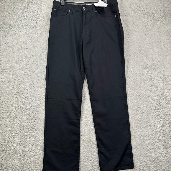 Sonoma The Everyday All Day Pants Chino Mens 32X30 Black Straight 5 Pockets NEW - Picture 1 of 10